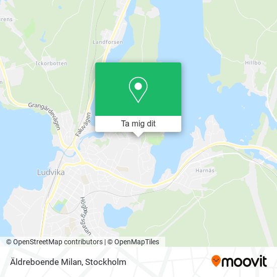 Äldreboende Milan karta