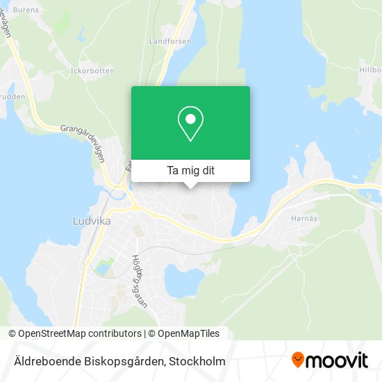 Äldreboende Biskopsgården karta
