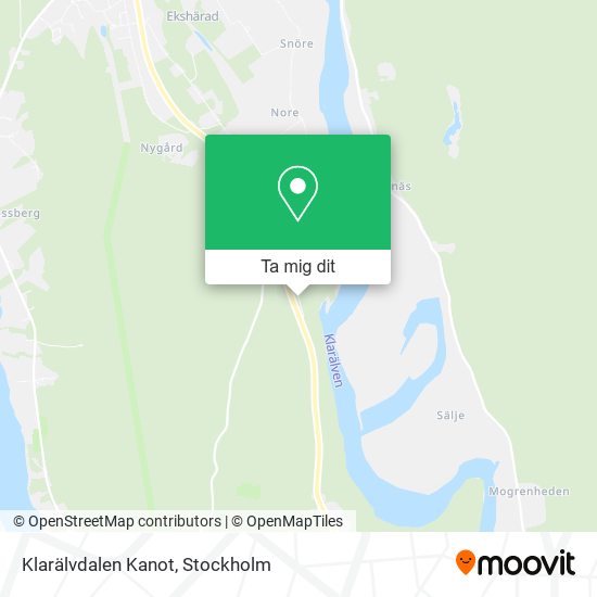 Klarälvdalen Kanot karta