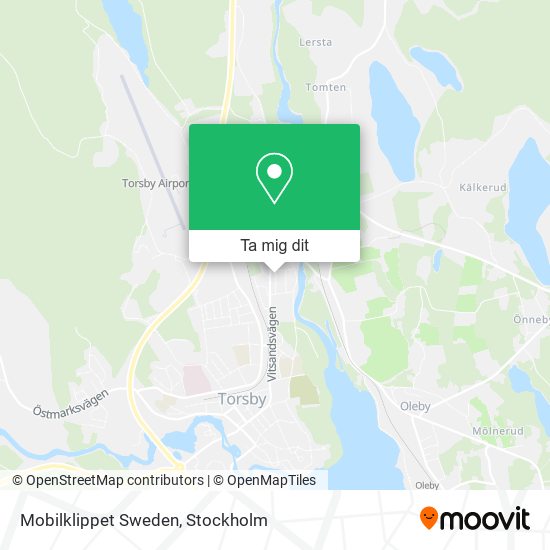 Mobilklippet Sweden karta