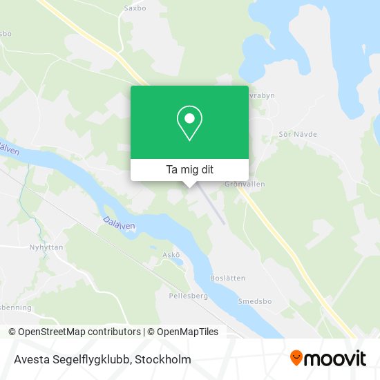 Avesta Segelflygklubb karta