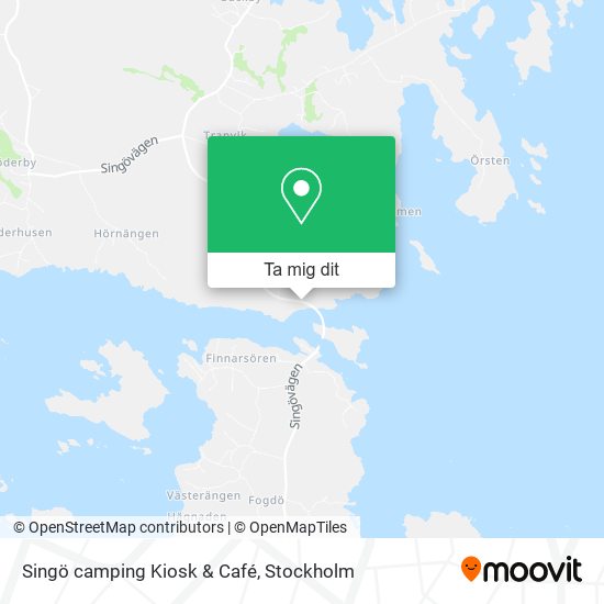 Singö camping Kiosk & Café karta