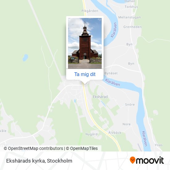 Ekshärads kyrka karta