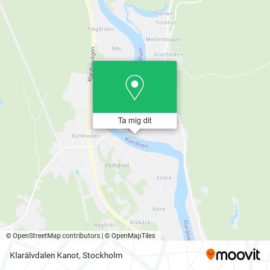 Klarälvdalen Kanot karta
