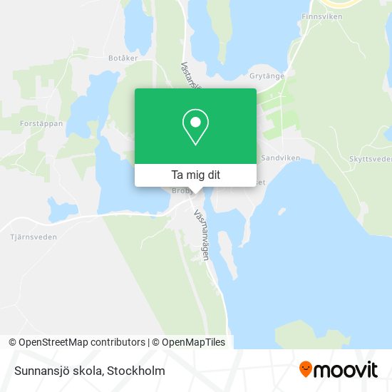 Sunnansjö skola karta