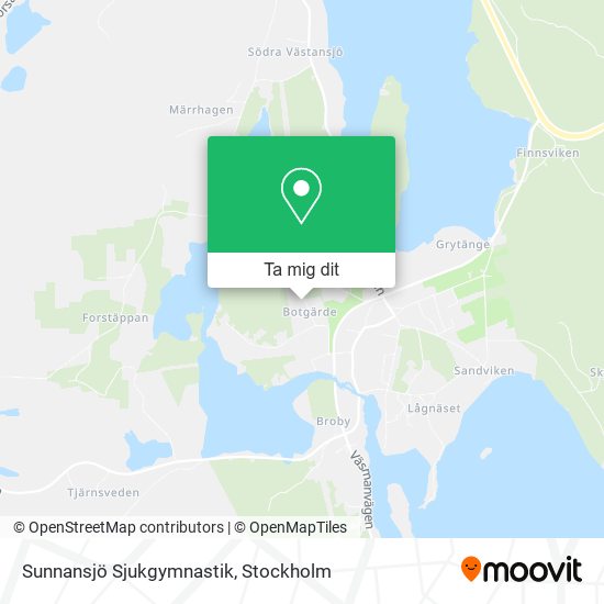 Sunnansjö Sjukgymnastik karta