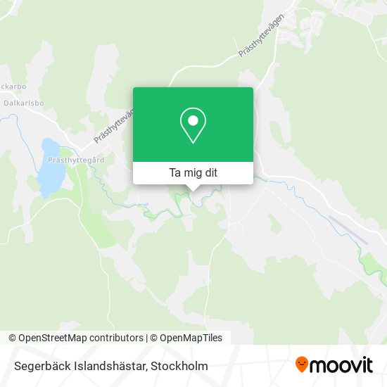 Segerbäck Islandshästar karta
