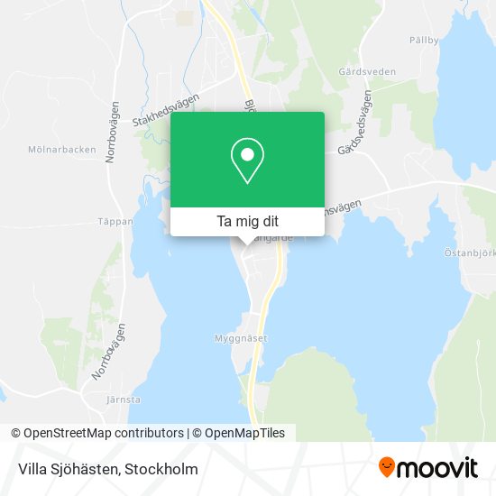 Villa Sjöhästen karta