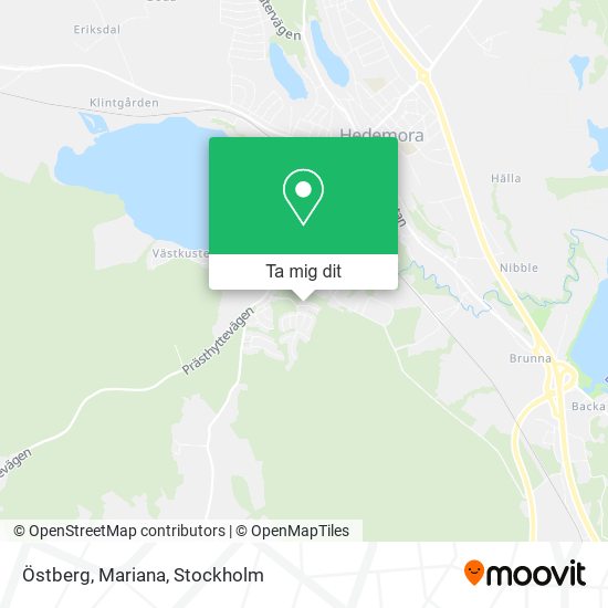 Östberg, Mariana karta