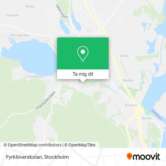 Fyrklöverskolan karta