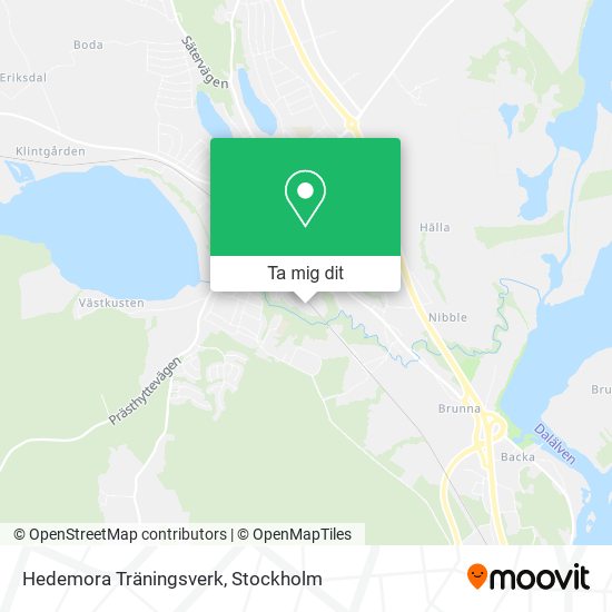 Hedemora Träningsverk karta