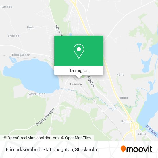 Frimärksombud, Stationsgatan karta