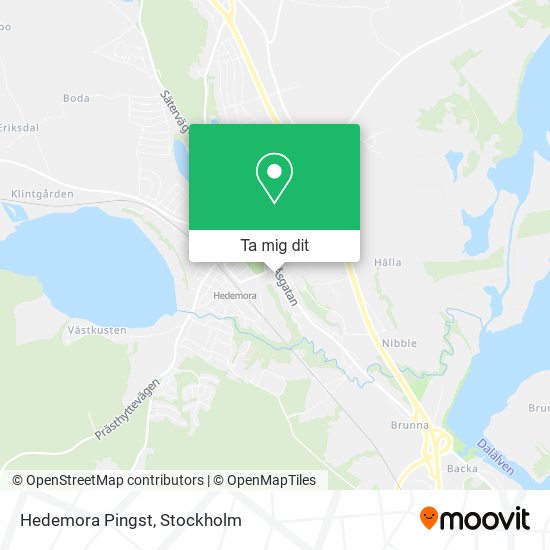 Hedemora Pingst karta