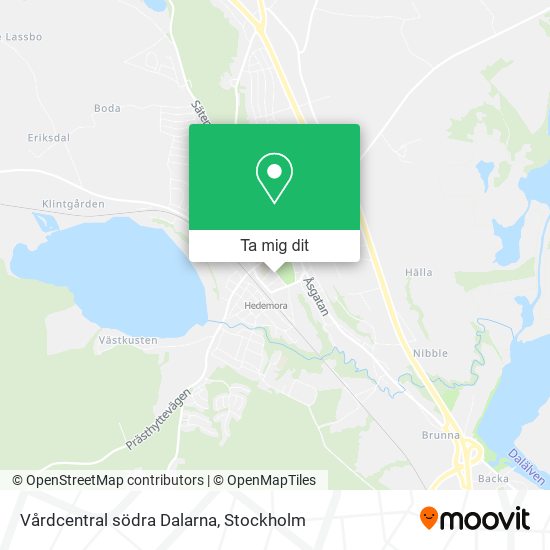 Vårdcentral södra Dalarna karta