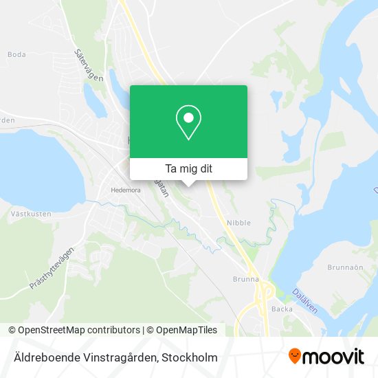 Äldreboende Vinstragården karta