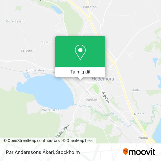 Pär Anderssons Åkeri karta