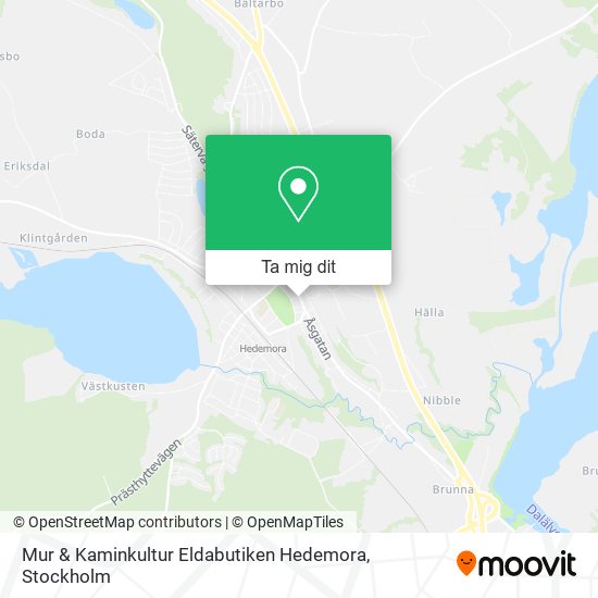 Mur & Kaminkultur Eldabutiken Hedemora karta