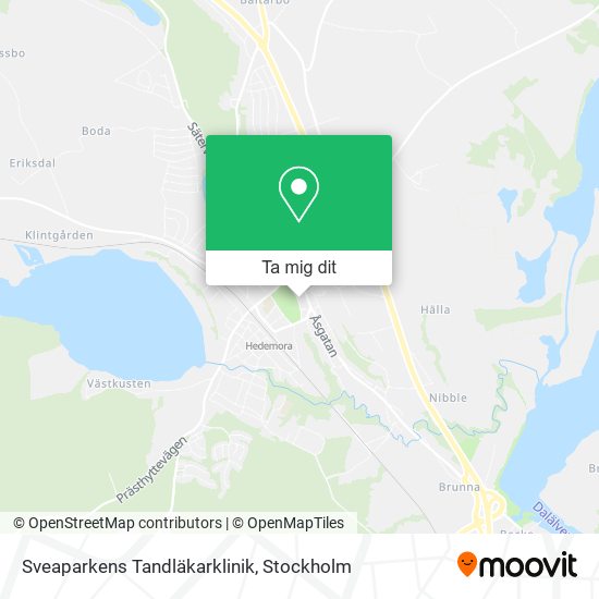 Sveaparkens Tandläkarklinik karta