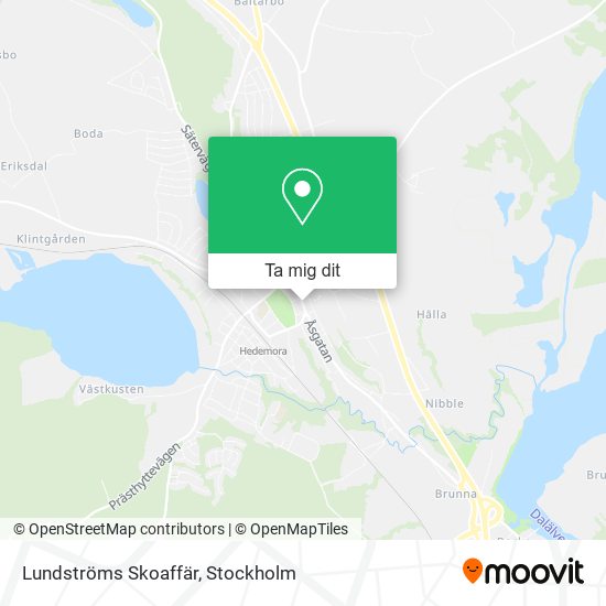 Lundströms Skoaffär karta