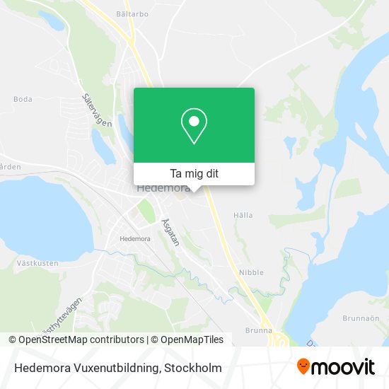 Hedemora Vuxenutbildning karta