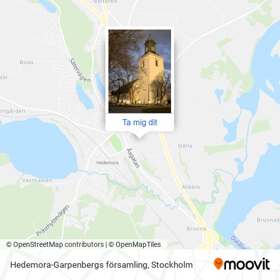 Hedemora-Garpenbergs församling karta