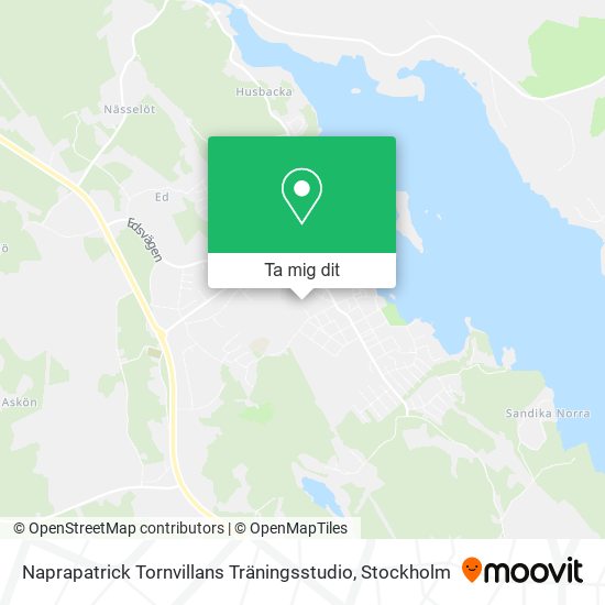 Naprapatrick Tornvillans Träningsstudio karta