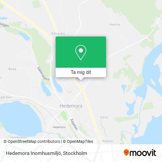 Hedemora Inomhusmiljö karta