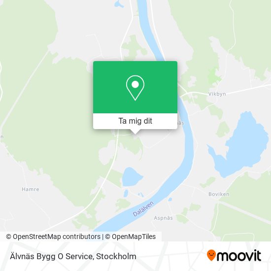 Älvnäs Bygg O Service karta