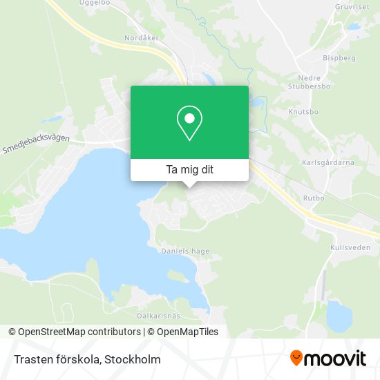 Trasten förskola karta