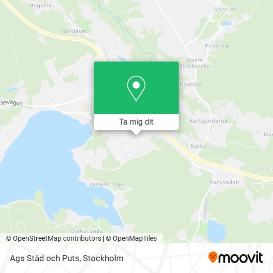 Ags Städ och Puts karta