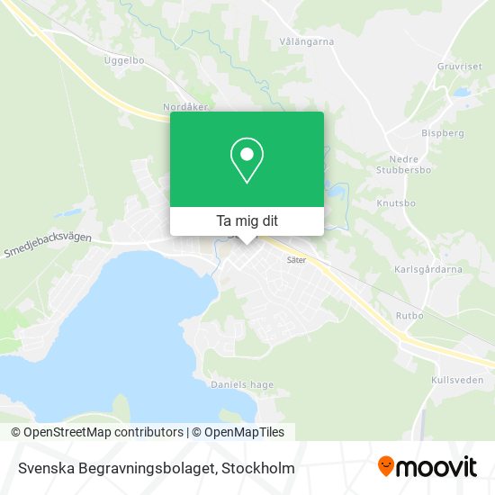 Svenska Begravningsbolaget karta