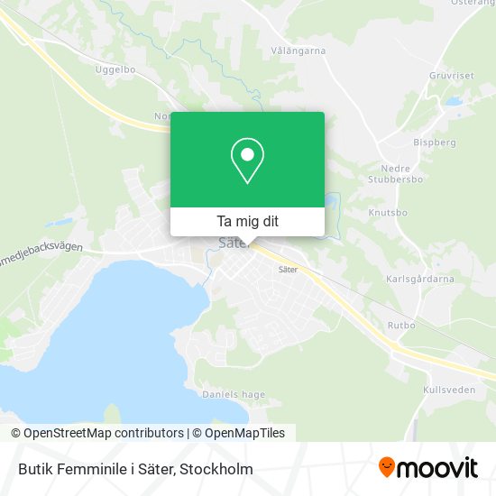 Butik Femminile i Säter karta