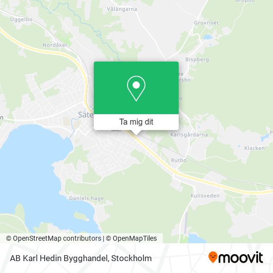 AB Karl Hedin Bygghandel karta
