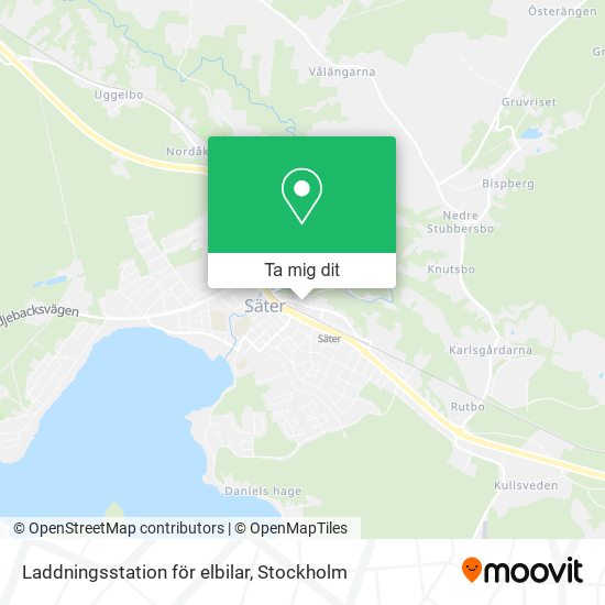 Laddningsstation för elbilar karta