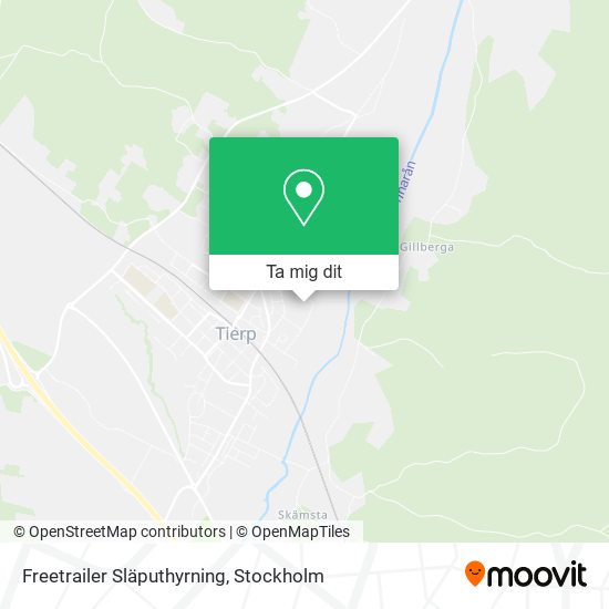 Freetrailer Släputhyrning karta