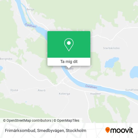 Frimärksombud, Smedbyvägen karta