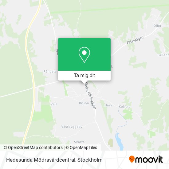 Hedesunda Mödravårdcentral karta