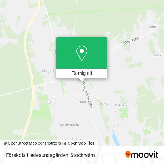 Förskola Hedesundagården karta