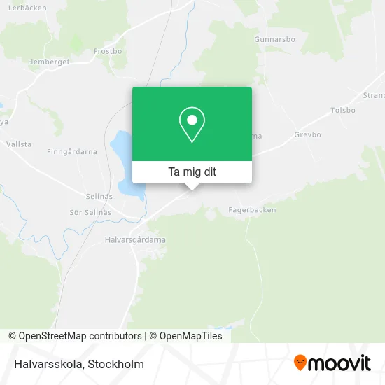 Halvarsskola karta
