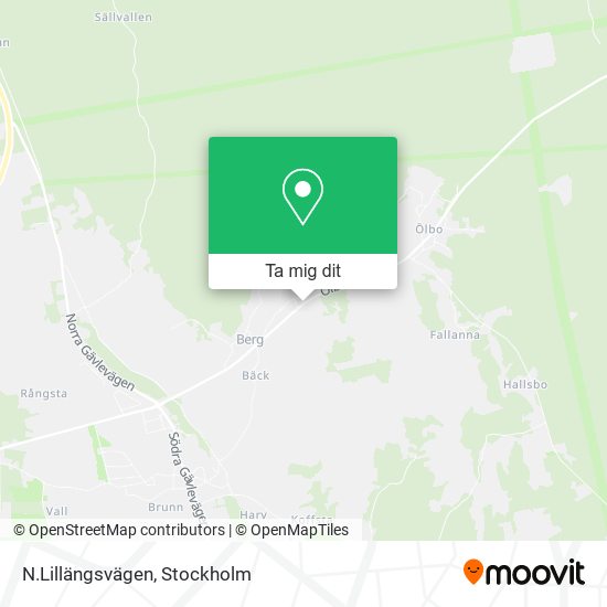 N.Lillängsvägen karta