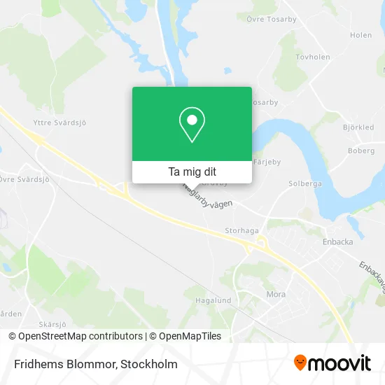Fridhems Blommor karta