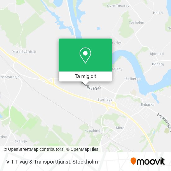 V T T väg & Transporttjänst karta