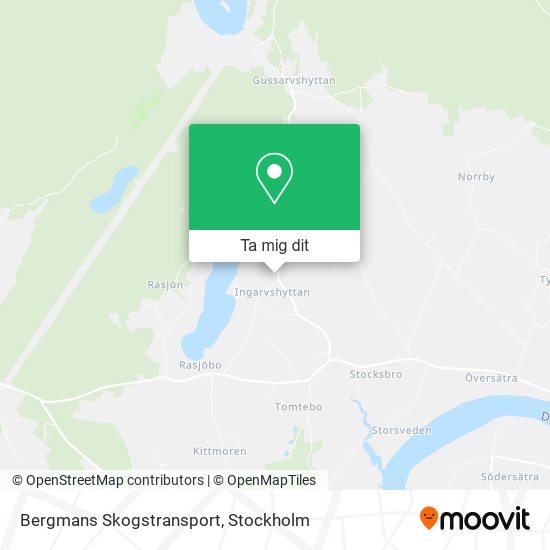 Bergmans Skogstransport karta