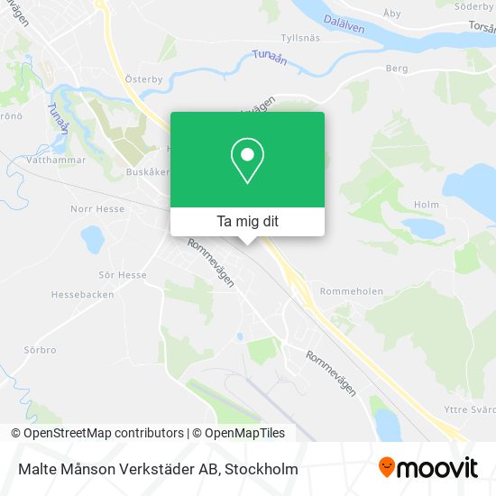 Malte Månson Verkstäder AB karta