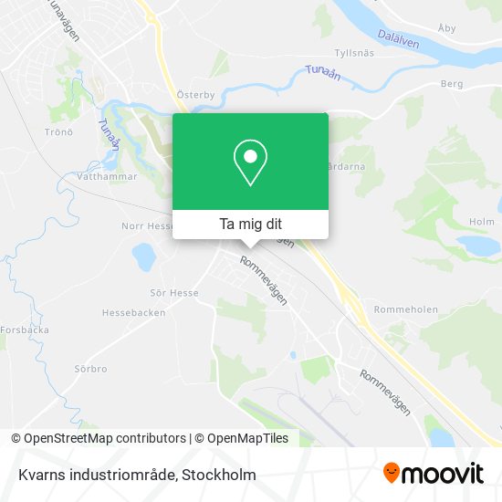 Kvarns industriområde karta