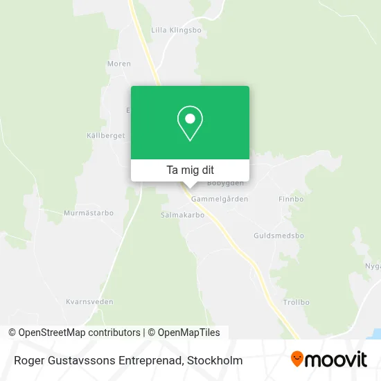 Roger Gustavssons Entreprenad karta