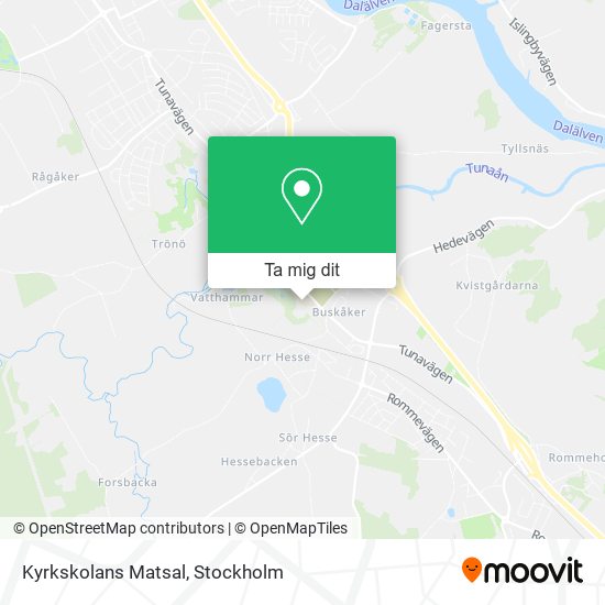 Kyrkskolans Matsal karta