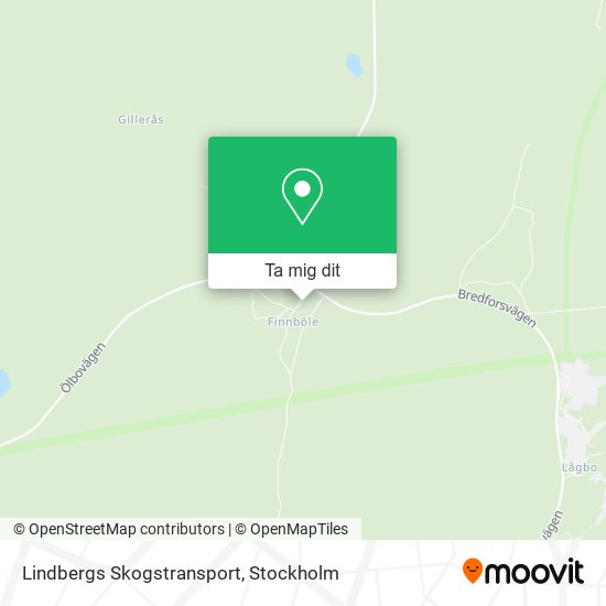 Lindbergs Skogstransport karta