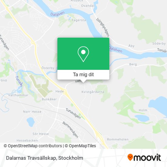 Dalarnas Travsällskap karta