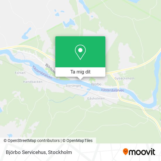 Björbo Servicehus karta